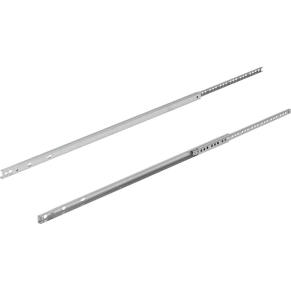 Kipp Telescopic Rail L=430 10X17, Partial Extension S=328, Fp=10, Steel Zinc Plated, Slot Mount, 1 Pr K1566.0430 - main